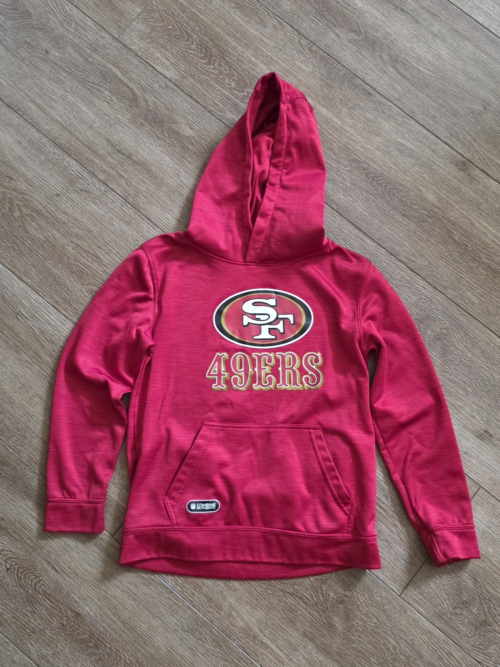 NFL Kids 49ERS Red Pullover Hoodie Youth Medium